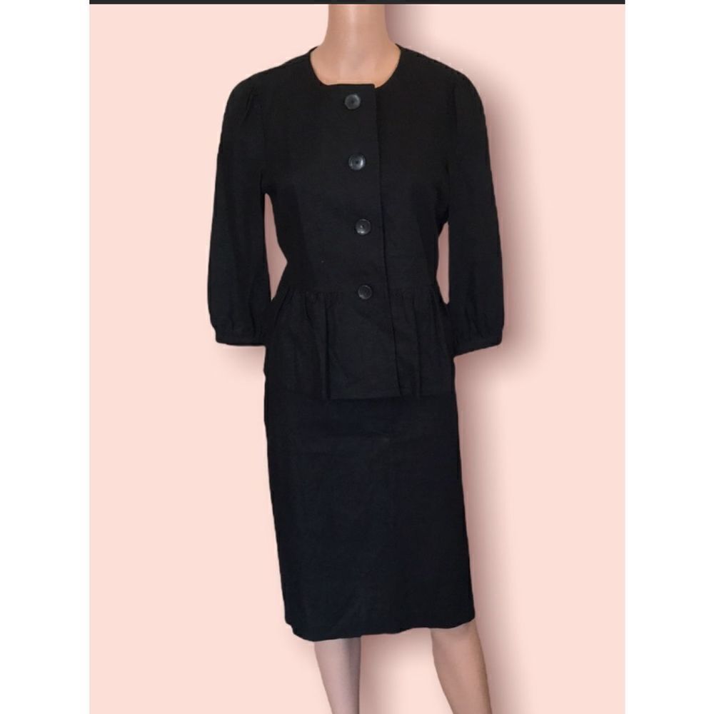 Vintage 2Piece Peplum Top/Skirt Suit 6